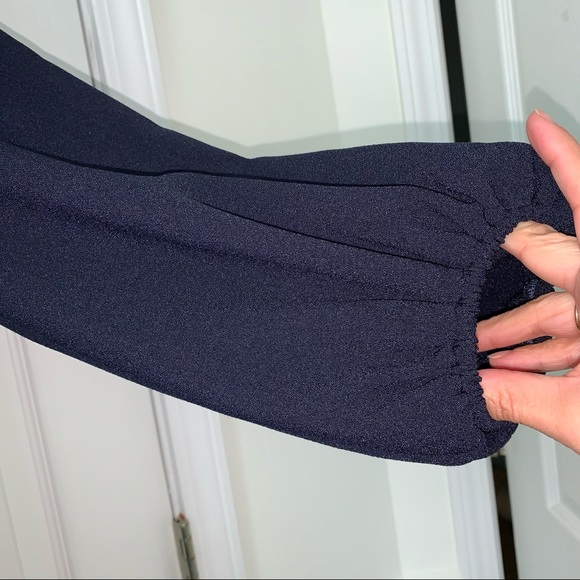 Eliza J Navy Fit and Flare Dress Size 10 - Picture 7 of 16